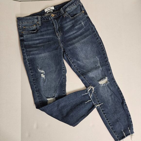 Pistola Women's 30 Arielle Skinny Scissor Cut Jean Denim Distressed - Picture 1 of 7